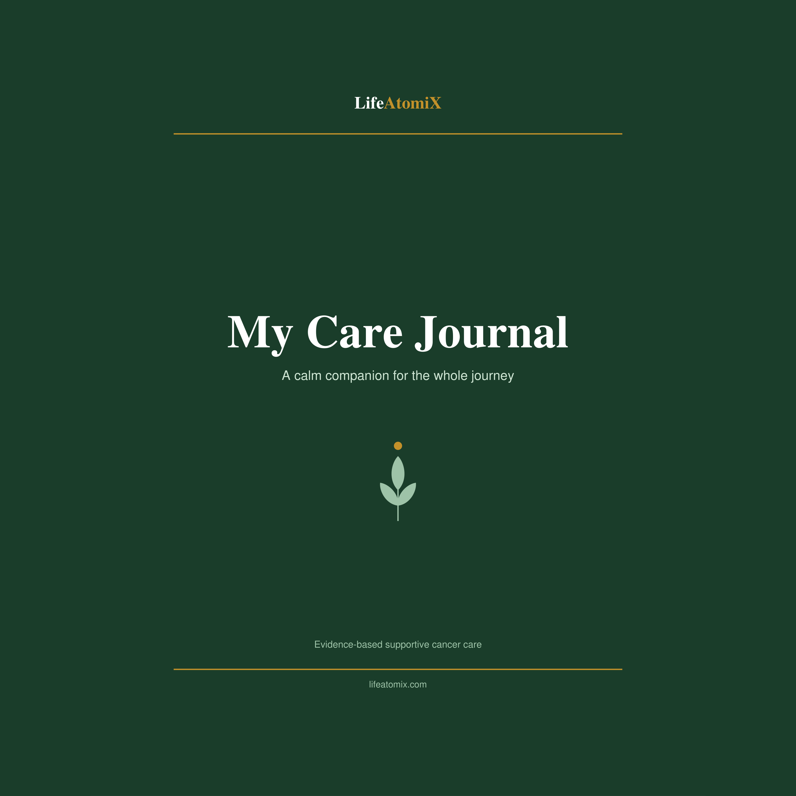 LifeAtomiX My Care Journal cover